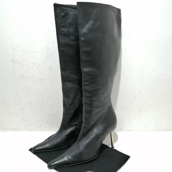 Versace Shoes - 48 HRS FLASH SALE‼️ Gianni Versace Taco a Spillo Black Tall Boot